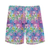 Colorful Tropical Flamingo Print Men's Sports Shorts