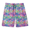 Colorful Tropical Flamingo Print Men's Swim Trunks