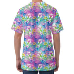 Colorful Tropical Flamingo Print Men's Velvet T-Shirt