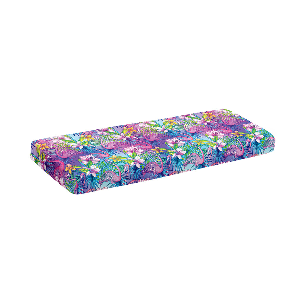 Colorful Tropical Flamingo Print Piano Keyboard Cover