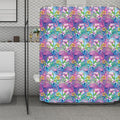 Colorful Tropical Flamingo Print Polyester Shower Curtain