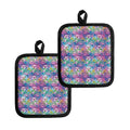 Colorful Tropical Flamingo Print Pot Holders