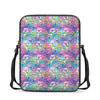 Colorful Tropical Flamingo Print Rectangular Crossbody Bag