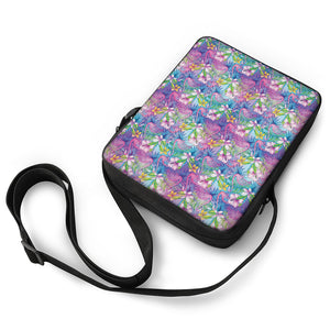 Colorful Tropical Flamingo Print Rectangular Crossbody Bag