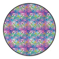 Colorful Tropical Flamingo Print Round Floor Mat