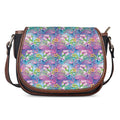 Colorful Tropical Flamingo Print Saddle Bag