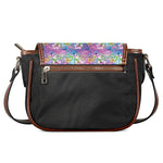Colorful Tropical Flamingo Print Saddle Bag