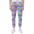 Colorful Tropical Flamingo Print Joggers