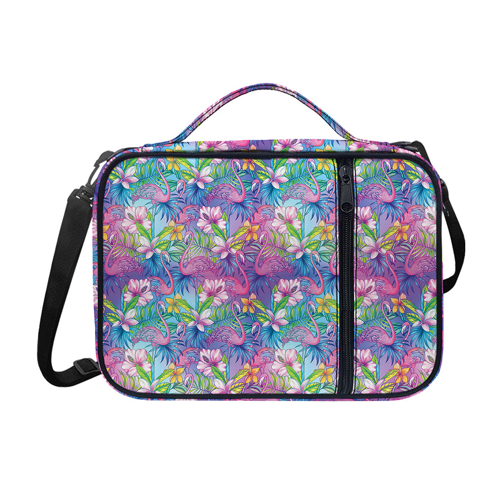 Colorful Tropical Flamingo Print Shoulder Strap Bible Bag