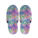 Colorful Tropical Flamingo Print Slippers