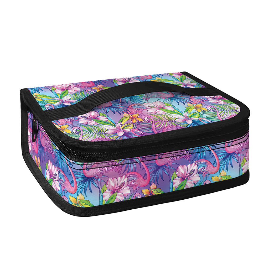 Colorful Tropical Flamingo Print Small Lunch Bag