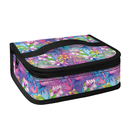 Colorful Tropical Flamingo Print Small Lunch Bag