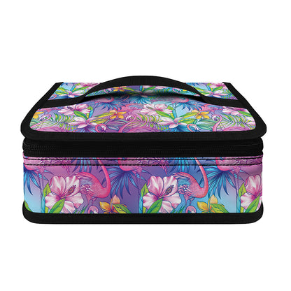 Colorful Tropical Flamingo Print Small Lunch Bag