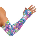 Colorful Tropical Flamingo Print Sun Protection Arm Sleeves