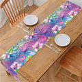 Colorful Tropical Flamingo Print Table Runner