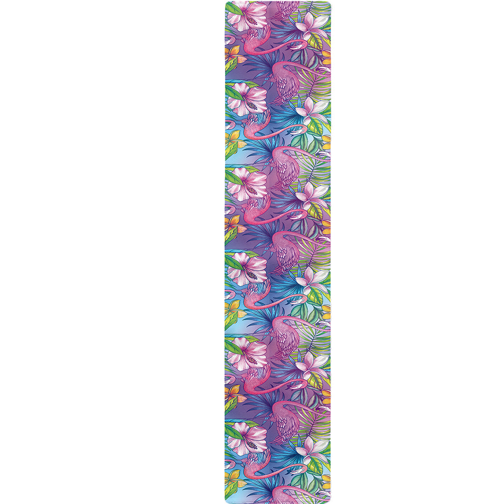 Colorful Tropical Flamingo Print Table Runner