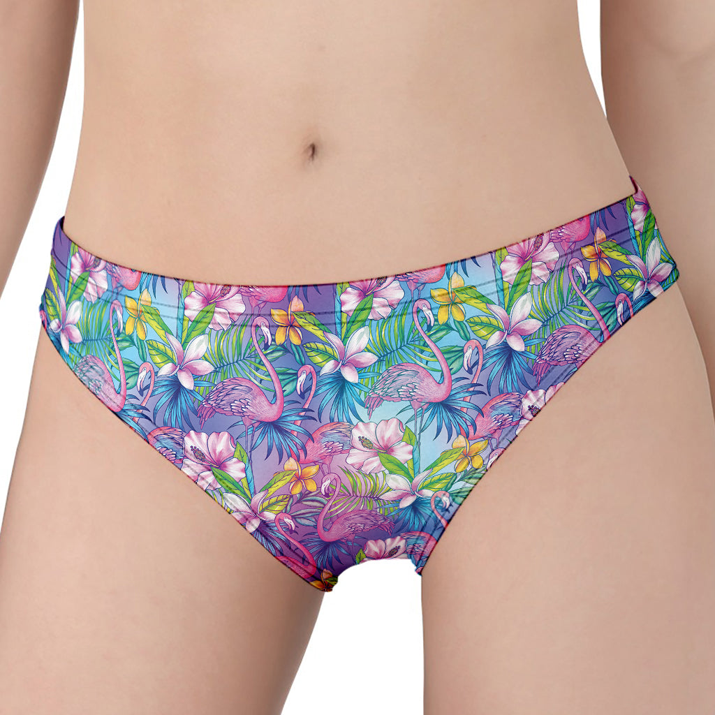 Colorful Tropical Flamingo Print Women's Panties