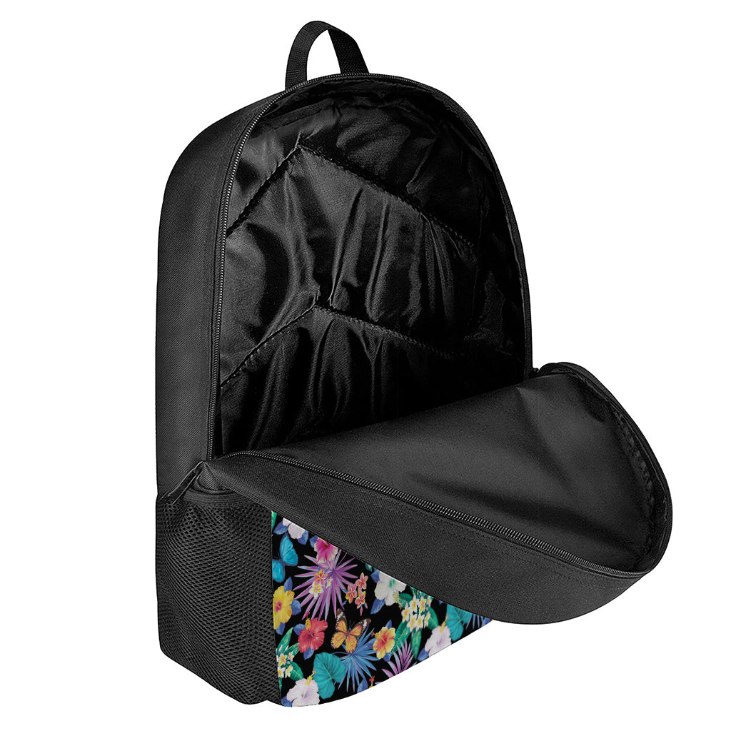 Colorful Tropical Jungle Hawaiian Print 17 Inch Backpack