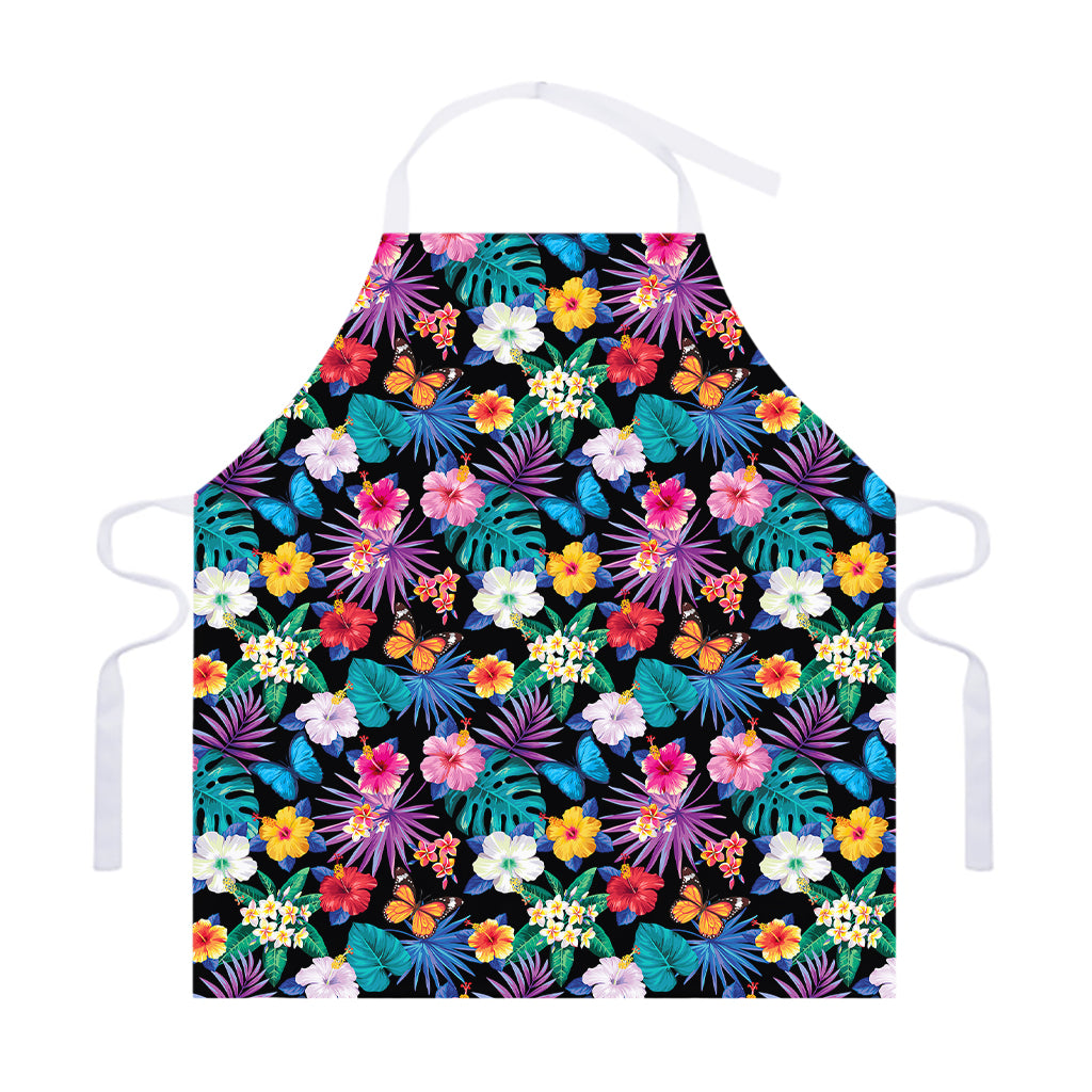 Colorful Tropical Jungle Hawaiian Print Adjustable Apron
