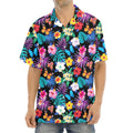 Colorful Tropical Jungle Hawaiian Print Aloha Shirt