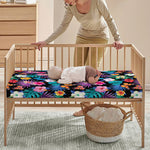 Colorful Tropical Jungle Hawaiian Print Baby Crib Sheet