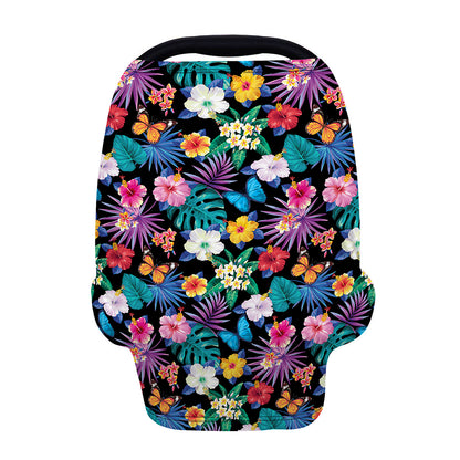 Colorful Tropical Jungle Hawaiian Print Baby Seat Cover