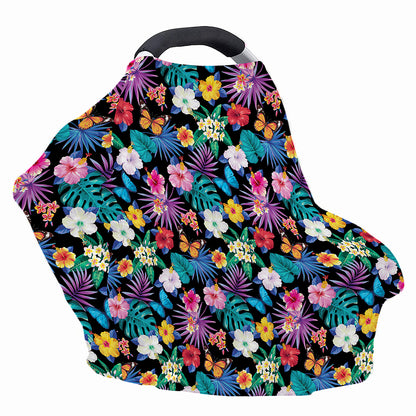 Colorful Tropical Jungle Hawaiian Print Baby Seat Cover