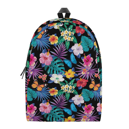 Colorful Tropical Jungle Hawaiian Print Backpack
