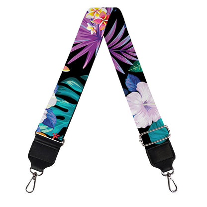 Colorful Tropical Jungle Hawaiian Print Bag Strap