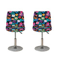 Colorful Tropical Jungle Hawaiian Print Bar Stool Covers