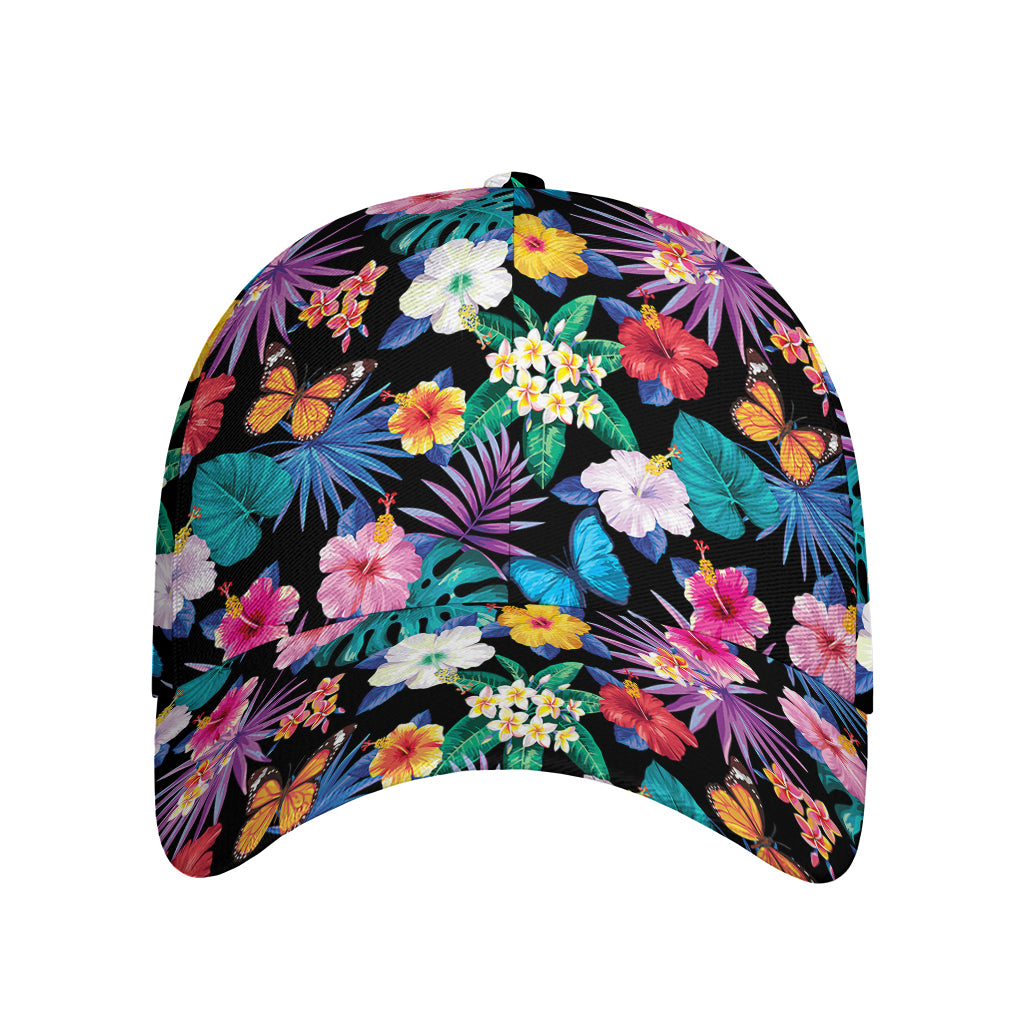 Colorful Tropical Jungle Hawaiian Print Baseball Cap