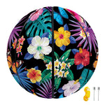 Colorful Tropical Jungle Hawaiian Print Basketball