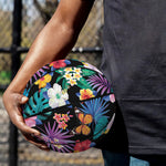 Colorful Tropical Jungle Hawaiian Print Basketball