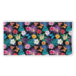 Colorful Tropical Jungle Hawaiian Print Beach Towel