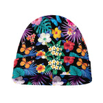 Colorful Tropical Jungle Hawaiian Print Beanie