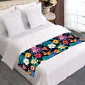 Colorful Tropical Jungle Hawaiian Print Bed Runner