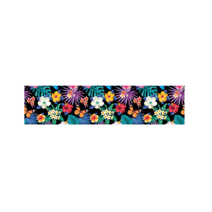 Colorful Tropical Jungle Hawaiian Print Bed Runner