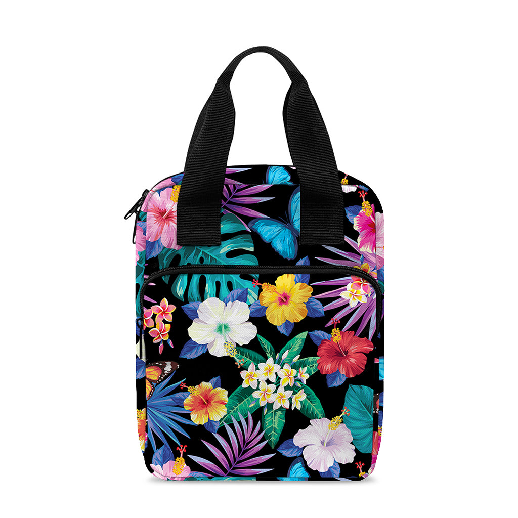 Colorful Tropical Jungle Hawaiian Print Bible Tote Bag