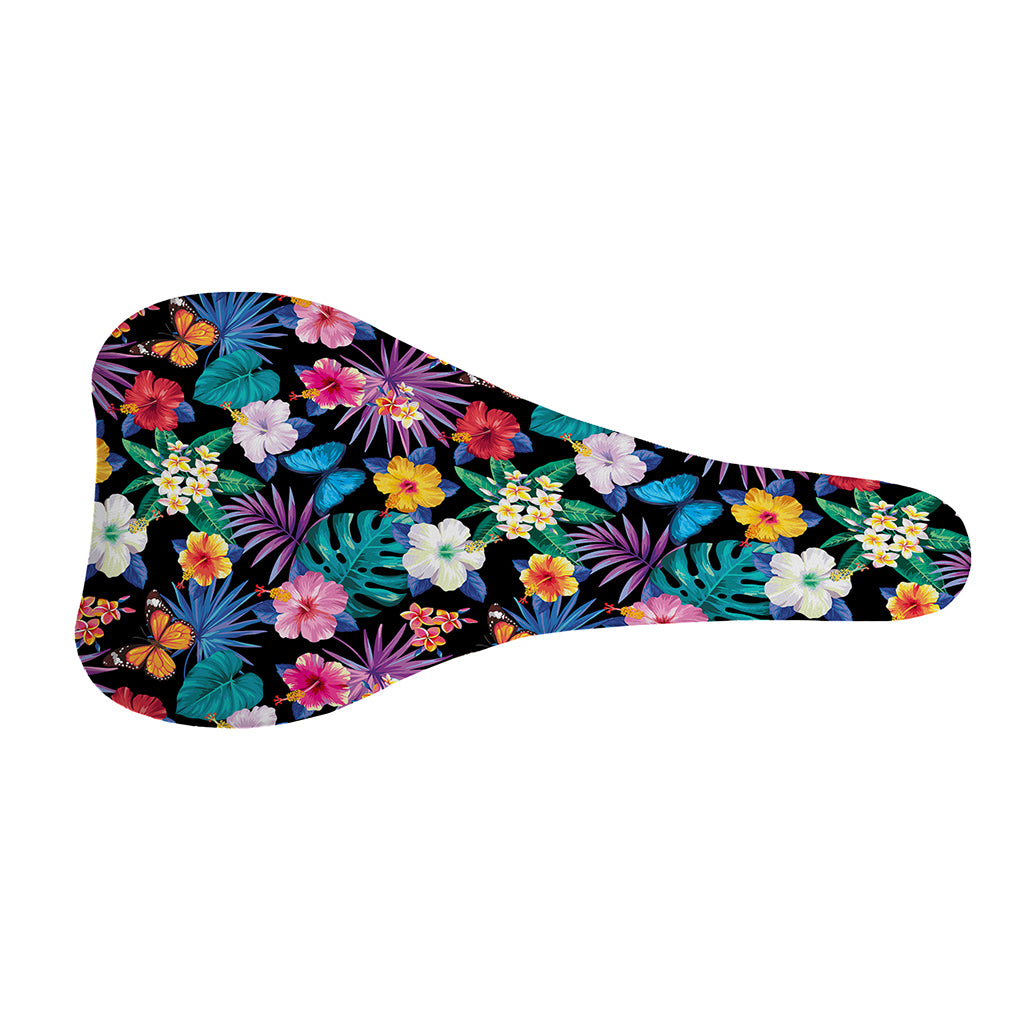 Colorful Tropical Jungle Hawaiian Print Bicycle Seat Cover