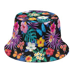 Colorful Tropical Jungle Hawaiian Print Bucket Hat