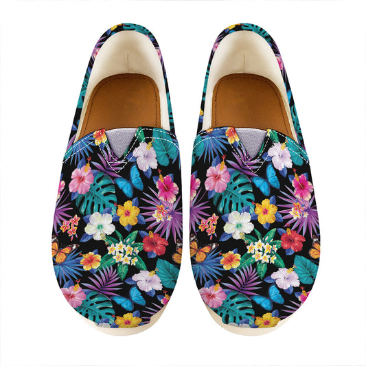 Colorful Tropical Jungle Hawaiian Print Casual Shoes