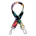 Colorful Tropical Jungle Hawaiian Print Dog Seat Belt