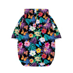Colorful Tropical Jungle Hawaiian Print Dog Zip Up Hoodie