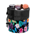 Colorful Tropical Jungle Hawaiian Print Drawstring Makeup Bag