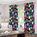 Colorful Tropical Jungle Hawaiian Print Extra Wide Grommet Curtains