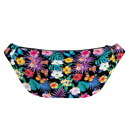 Colorful Tropical Jungle Hawaiian Print Fanny Pack