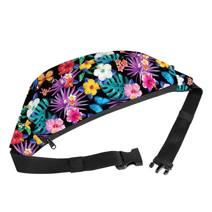 Colorful Tropical Jungle Hawaiian Print Fanny Pack