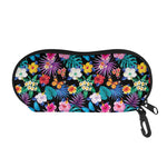 Colorful Tropical Jungle Hawaiian Print Glasses Case