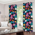Colorful Tropical Jungle Hawaiian Print Grommet Curtains