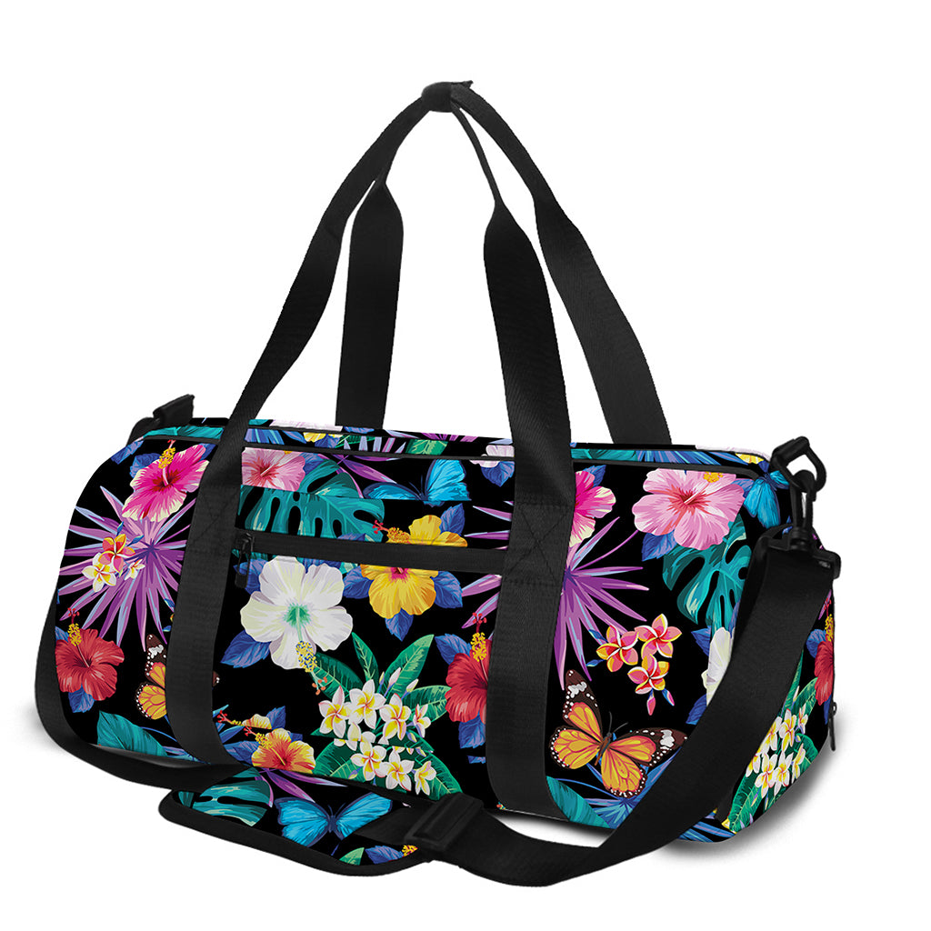 Colorful Tropical Jungle Hawaiian Print Gym Bag